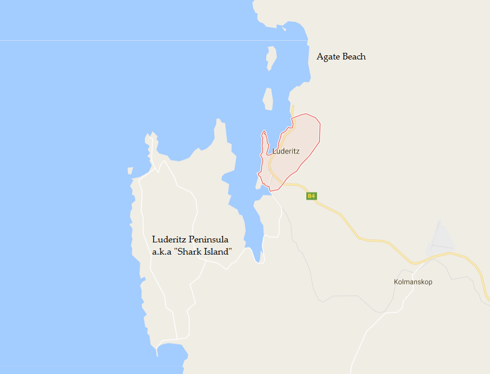 Luderitz Namibia Map