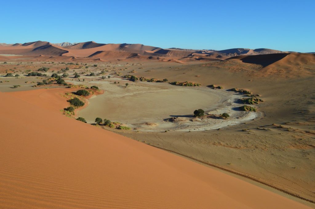 Sossusvlei Pan seen from Sand Dune