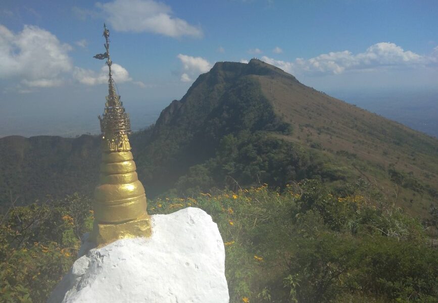 Climbing Mount Popa Myanmar