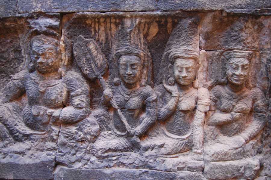 Secret Angkor Temples, Elephant Terrace Wall Carving