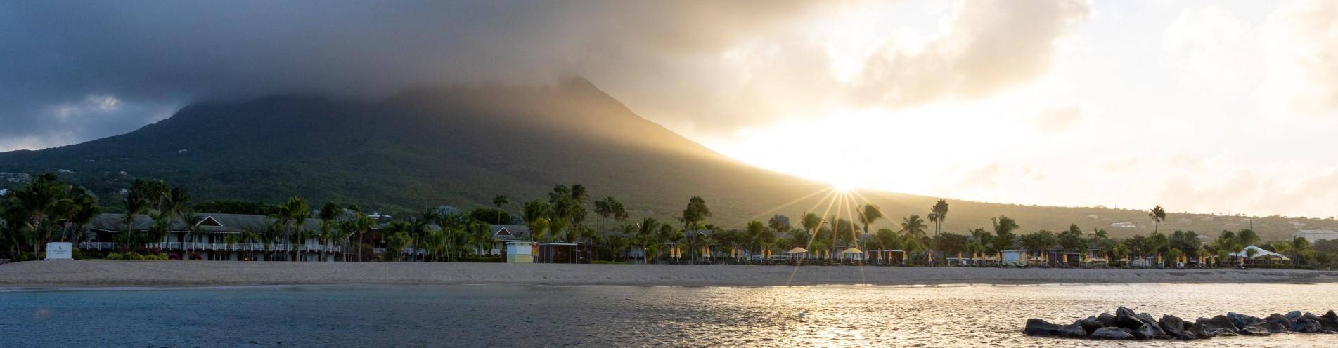 Nevis Peak Sunrise (Caribbean Citizenship Mutual Benefits)